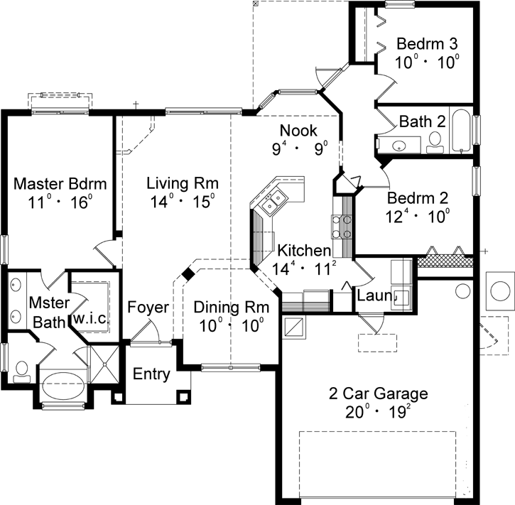 Main Floor Plan: 96-147