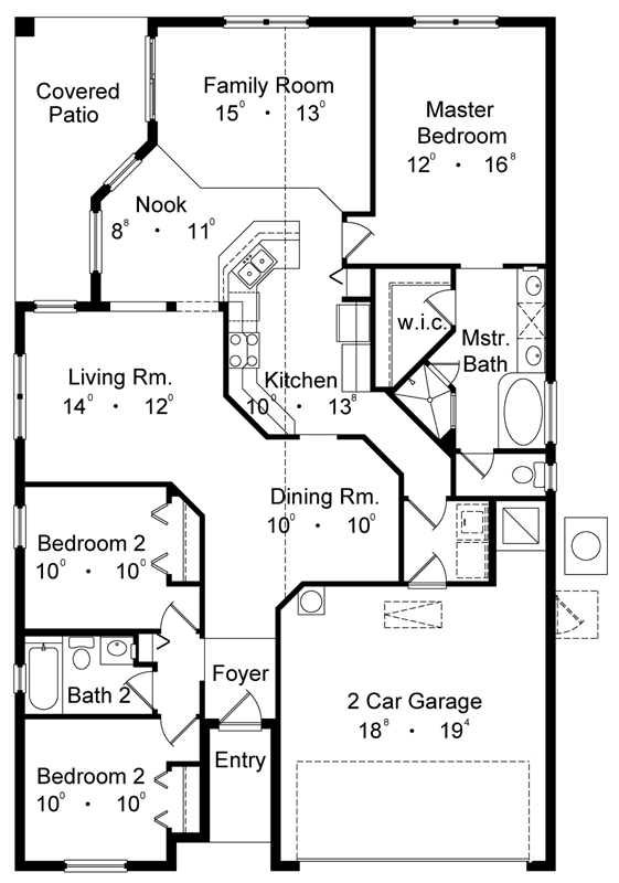 Main Floor Plan: 96-154