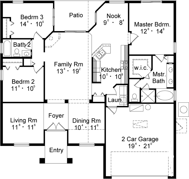 Main Floor Plan: 96-155