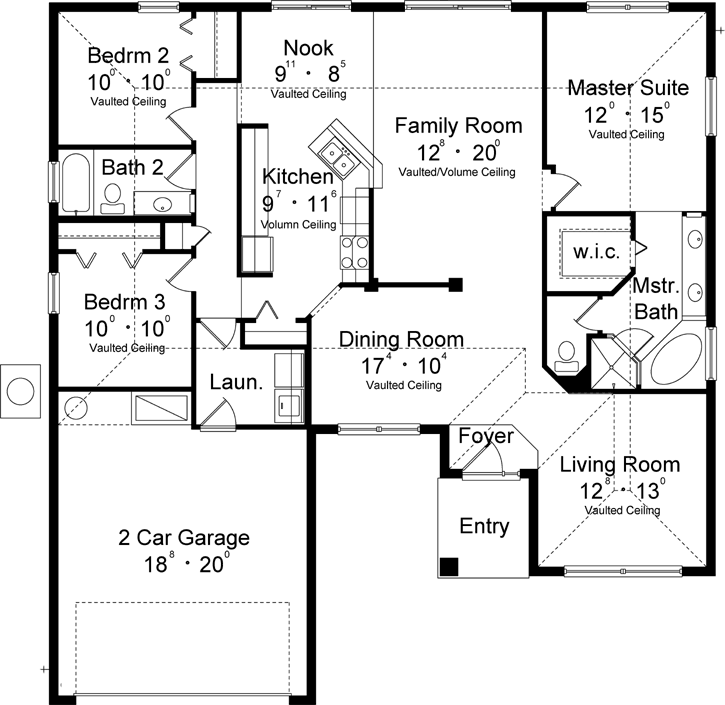 Main Floor Plan: 96-157