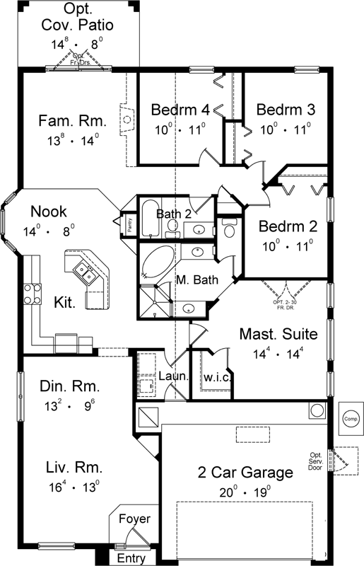 Main Floor Plan: 96-161