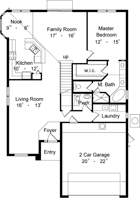 Main Floor Plan: 96-165