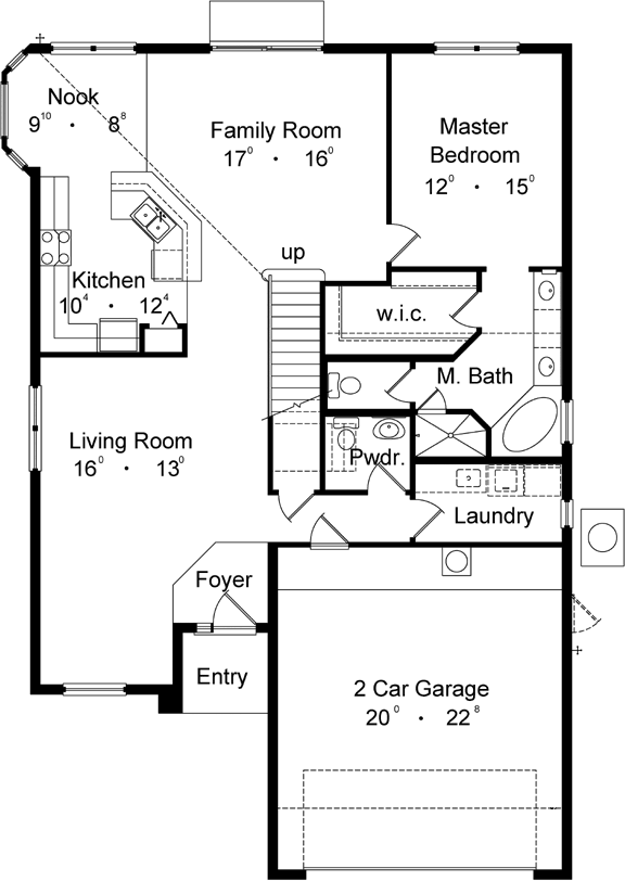 Main Floor Plan: 96-166