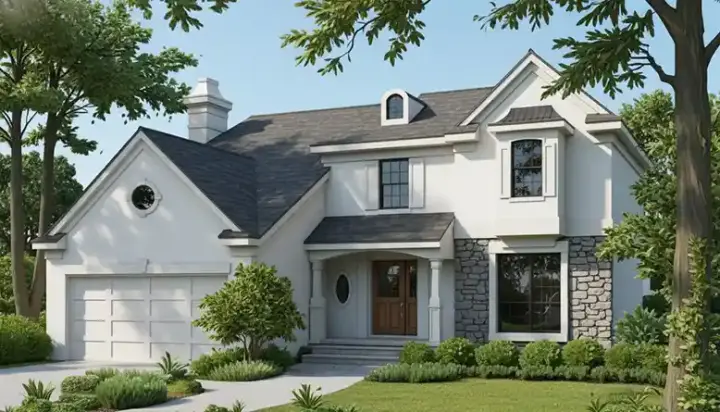 Florida house plans 96-168 - front exterior, 2,000 sq ft, 3 bed, 2 bath house plans | Monster House Plans