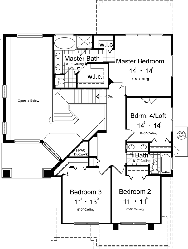 Upper/Second Floor Plan: 96-177