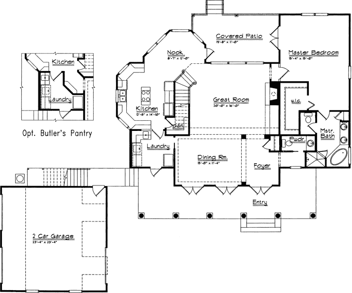 Main Floor Plan: 96-185