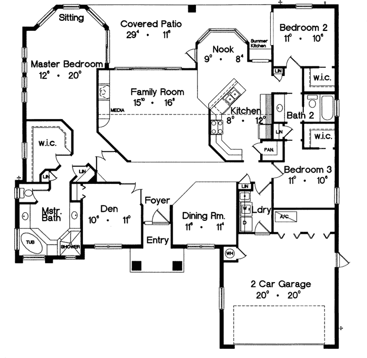 Main Floor Plan: 96-186