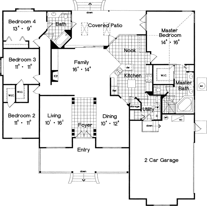 Main Floor Plan: 96-190
