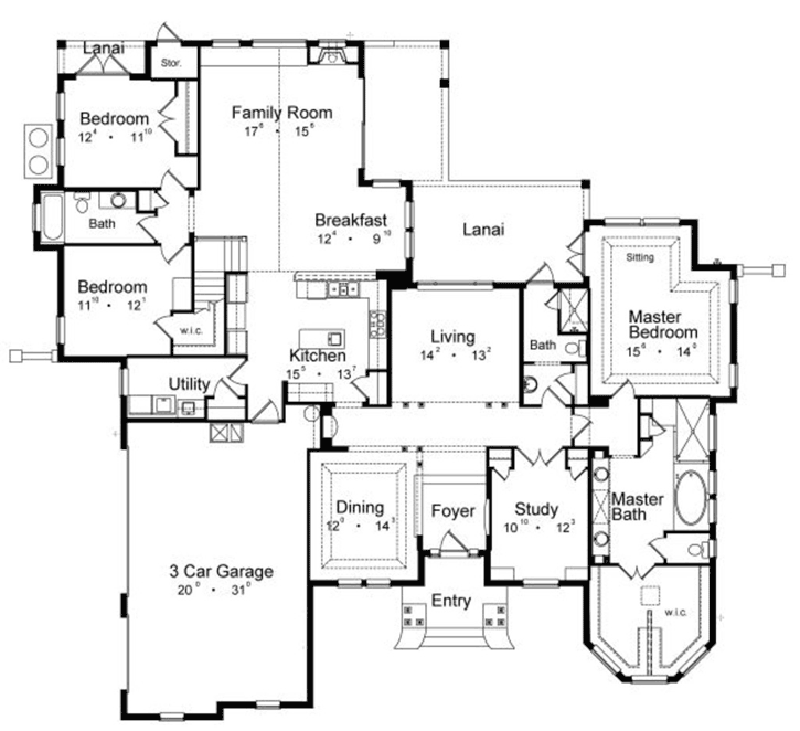 Main Floor Plan: 96-197
