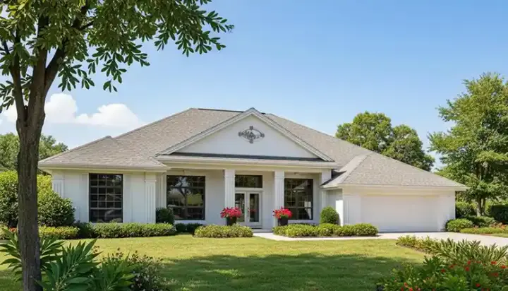 Florida house plans 96-207 - front exterior, 2,221 sq ft, 4 bed, 2 bath house plans | Monster House Plans