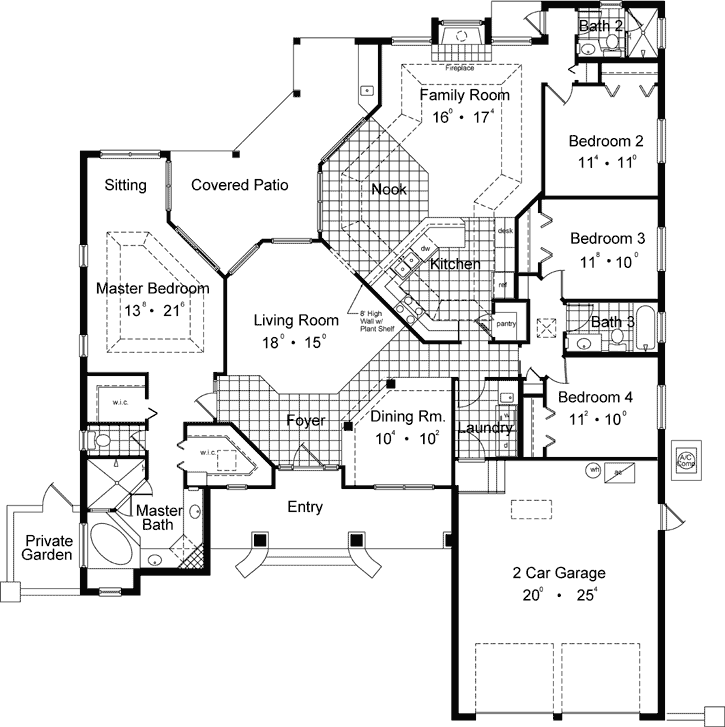 Main Floor Plan: 96-208