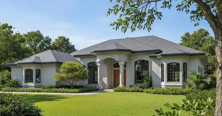 Florida house plans 96-210 - front exterior, 2,362 sq ft, 4 bed, 3 bath house plans | Monster House Plans