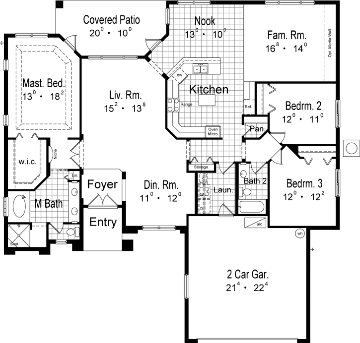 Main Floor Plan: 96-217