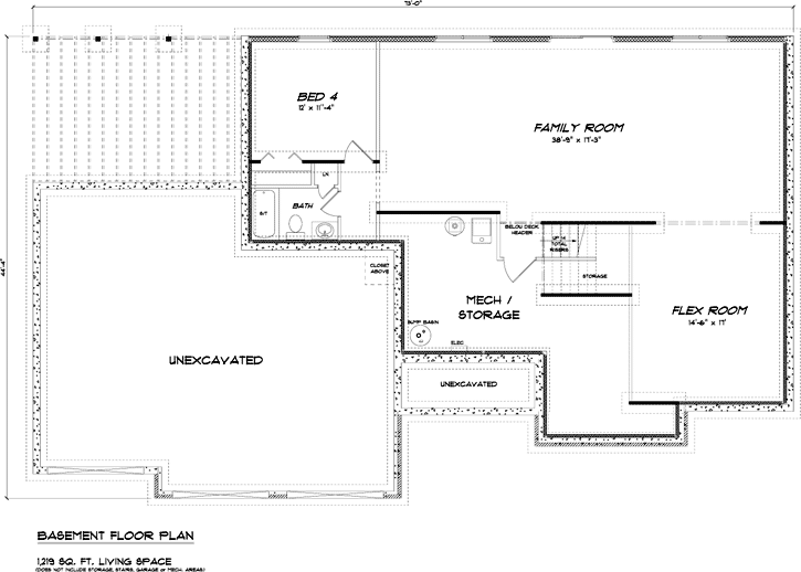 Lower Floor Plan: 97-101
