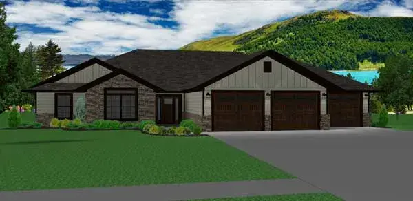Traditional house plans 97-102 - front exterior, 1,677 sq ft, 3 bed, 2 bath house plans | Monster House Plans