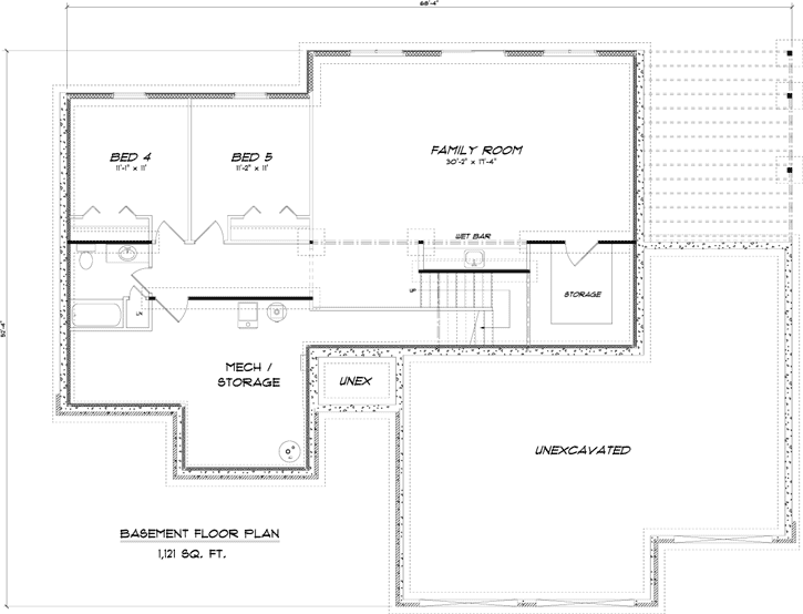 Lower Floor Plan: 97-102