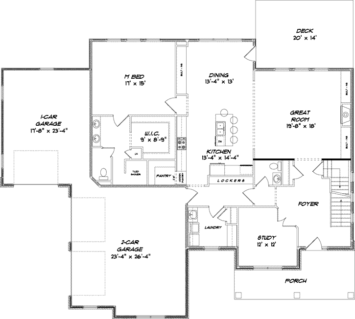 Main Floor Plan: 97-104