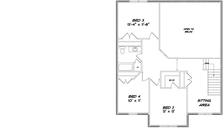 Upper/Second Floor Plan: 97-104