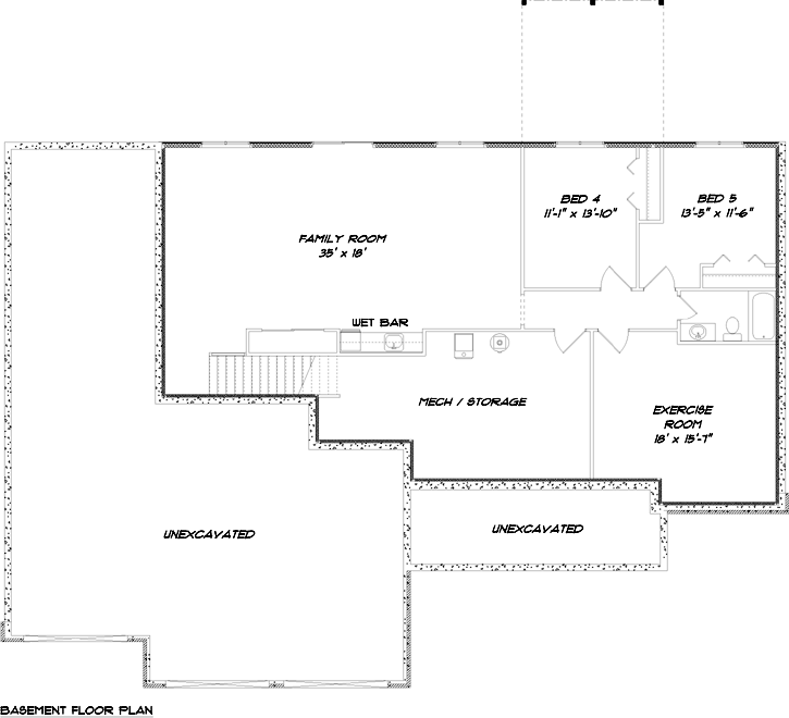 Lower Floor Plan: 97-107
