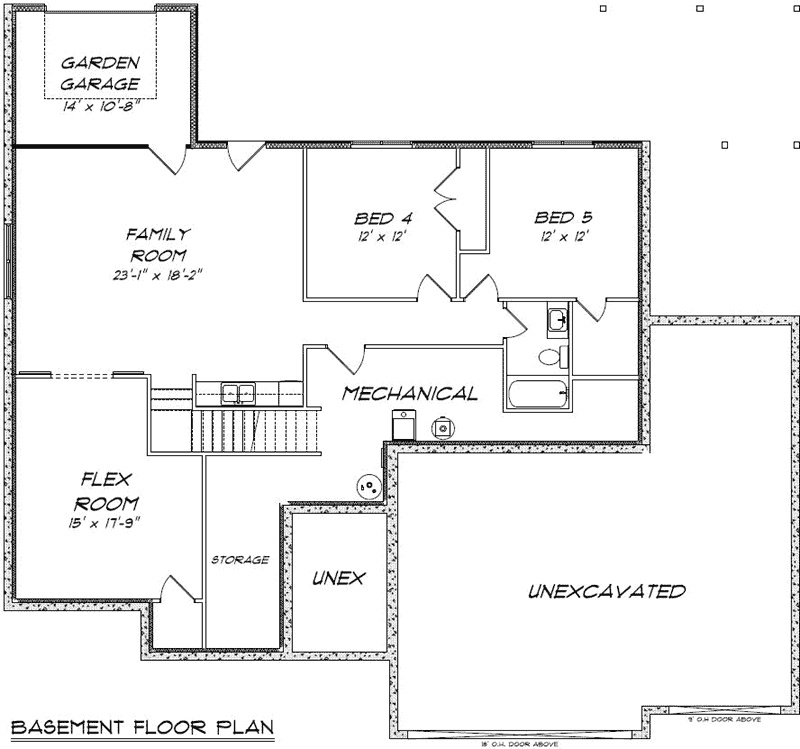 Lower Floor Plan: 97-109
