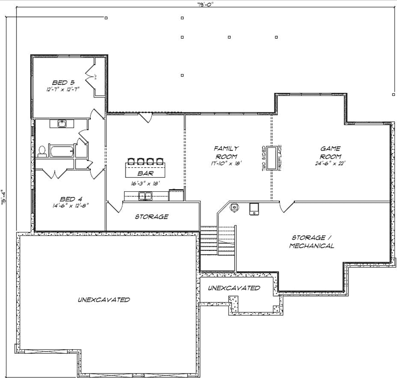 Lower Floor Plan: 97-111