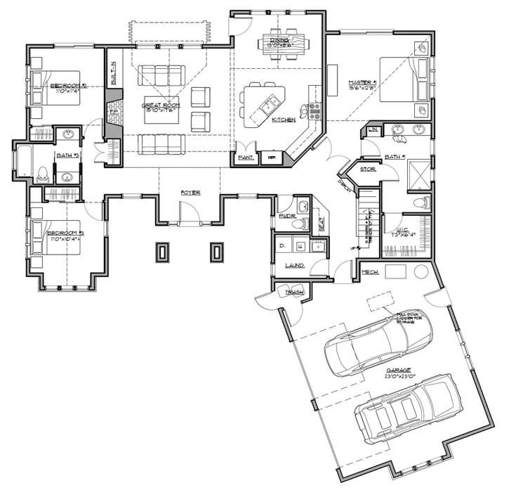 Main Floor Plan: 98-103