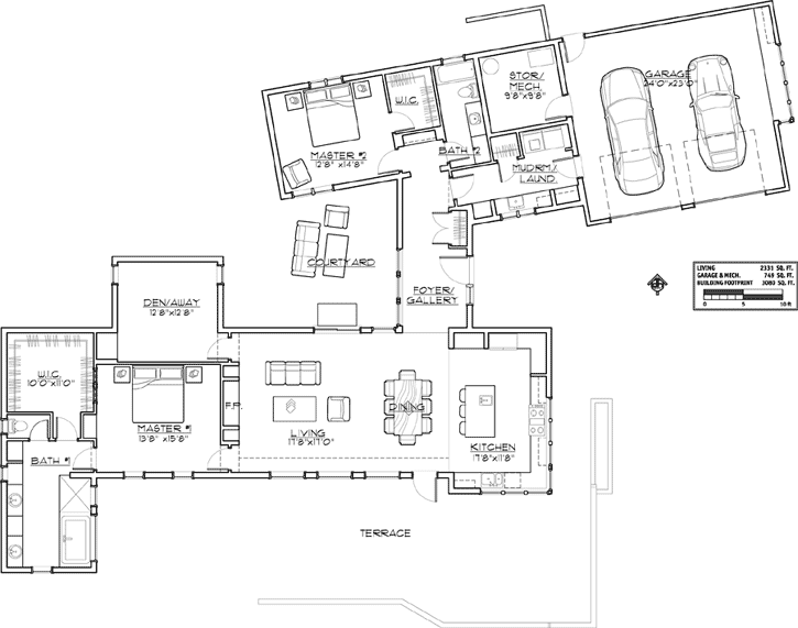 Main Floor Plan: 98-105