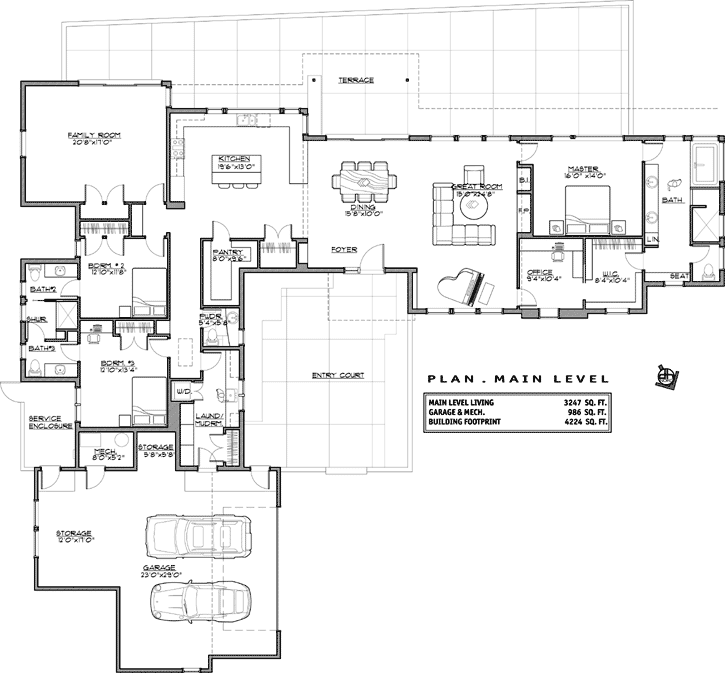 Main Floor Plan: 98-106