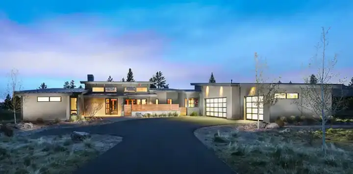 Modern house plans 98-112 - front exterior, 3,264 sq ft, 3 bed, 3 bath house plans | Monster House Plans