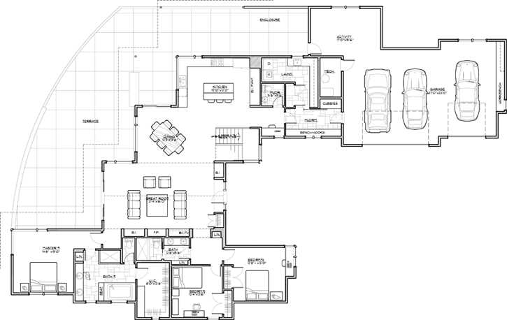 Main Floor Plan: 98-114