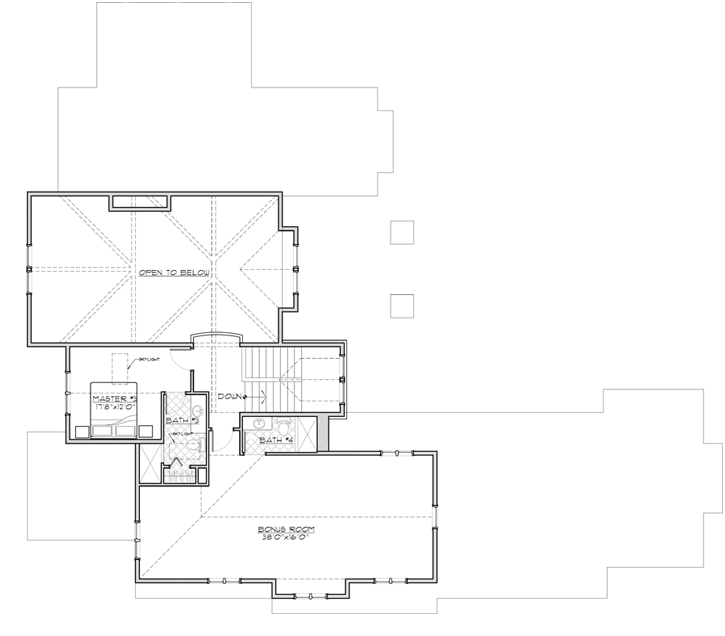 Upper/Second Floor Plan:98-116