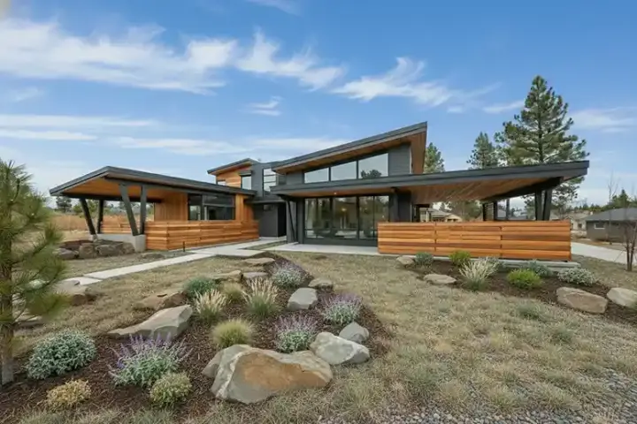 Modern house plans 98-120 - front exterior, 3,345 sq ft, 3 bed, 3 bath house plans | Monster House Plans