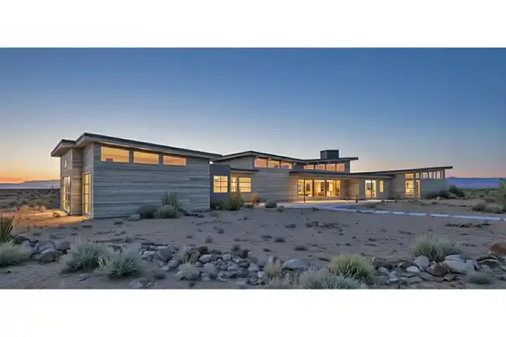 Modern house plans 98-121 - front exterior, 3,586 sq ft, 3 bed, 3 bath house plans | Monster House Plans