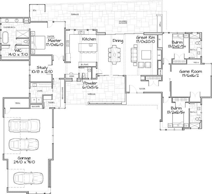 Main Floor Plan: 98-122