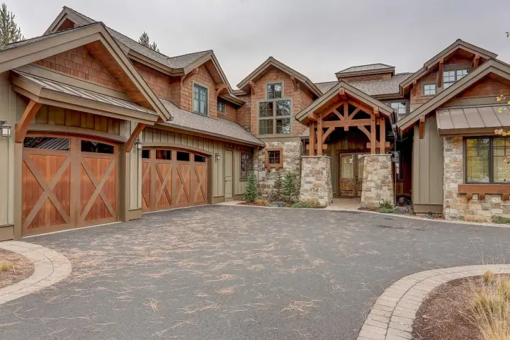Mountain Rustic house plans 98-124 - front exterior, 4,964 sq ft, 5 bed, 5 bath house plans | Monster House Plans