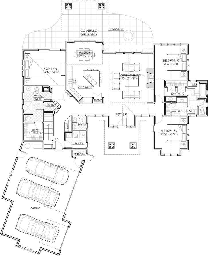 Main Floor Plan: 98-126