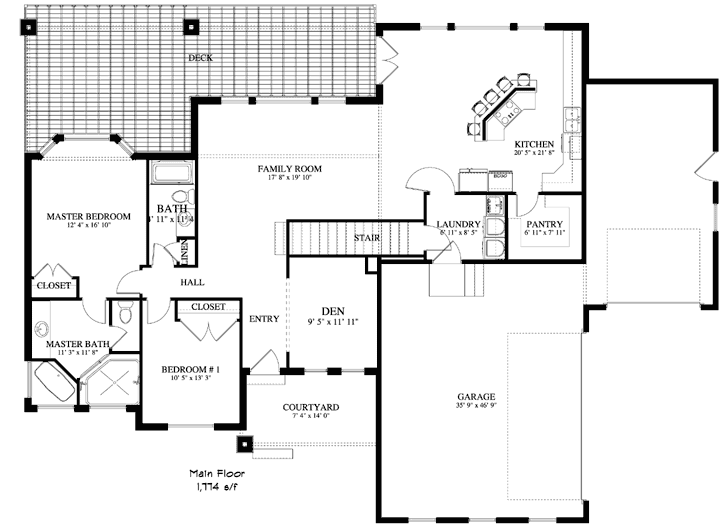 Main Floor Plan: 99-102