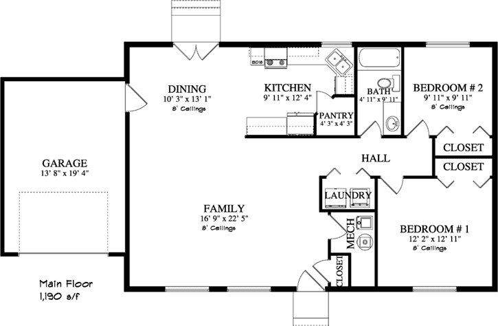 Main Floor Plan: 99-103