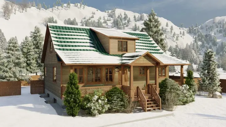 Country house plans 99-121 - front exterior, 1,868 sq ft, 5 bed, 3 bath house plans | Monster House Plans