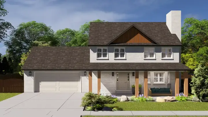 Traditional house plans 99-163 - front exterior, 2,010 sq ft, 3 bed, 2 bath house plans | Monster House Plans