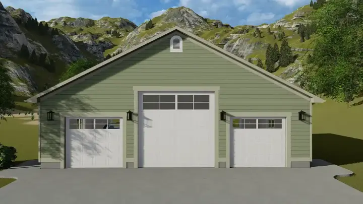 Traditional house plans 99-183 - front exterior, 1,278 sq ft, 0 bed, 0 bath house plans | Monster House Plans