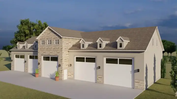 Texas Hill Country house plans 99-190 - front exterior, 3,709 sq ft, 3 bed, 3 bath house plans | Monster House Plans
