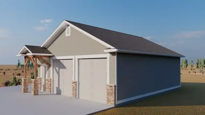 Traditional house plans 99-196 - front exterior, 1,216 sq ft, 0 bed, 0 bath house plans | Monster House Plans
