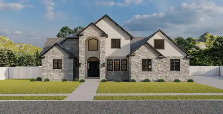 Transitional house plans 99-204 - front exterior, 2,125 sq ft, 3 bed, 2 bath house plans | Monster House Plans