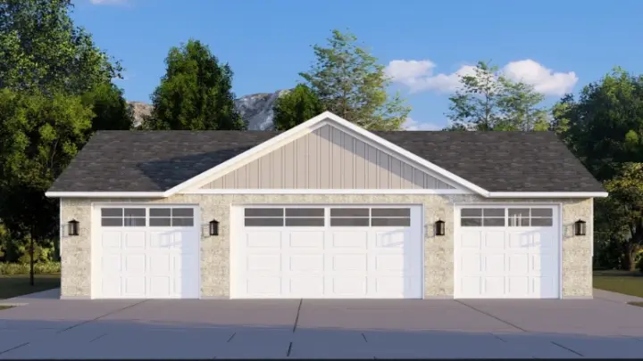 Craftsman house plans 99-244 - front exterior, 1,500 sq ft, 0 bed, 0 bath house plans | Monster House Plans