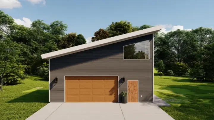 Modern house plans 99-247 - front exterior, 515 sq ft, 0 bed, 0 bath house plans | Monster House Plans