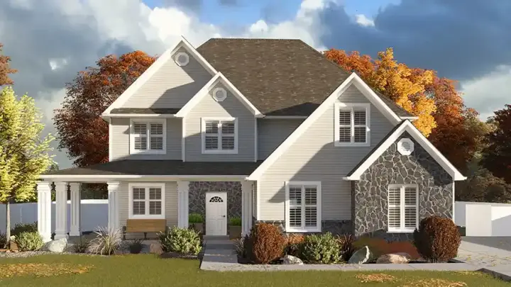 Craftsman house plans 99-268 - front exterior, 2,941 sq ft, 7 bed, 3 bath house plans | Monster House Plans
