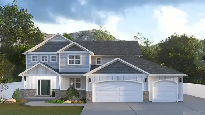 Traditional house plans 99-270 - front exterior, 2,776 sq ft, 4 bed, 2 bath house plans | Monster House Plans