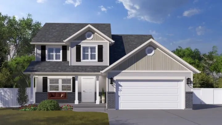 Traditional house plans 99-278 - front exterior, 1,811 sq ft, 3 bed, 2 bath house plans | Monster House Plans