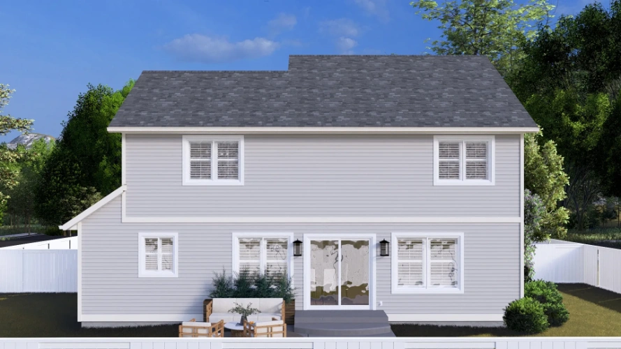 Traditional house plans 99-278 - rendering 1, 1,811 sq ft, 3 bed, 2 bath house plans | Monster House Plans